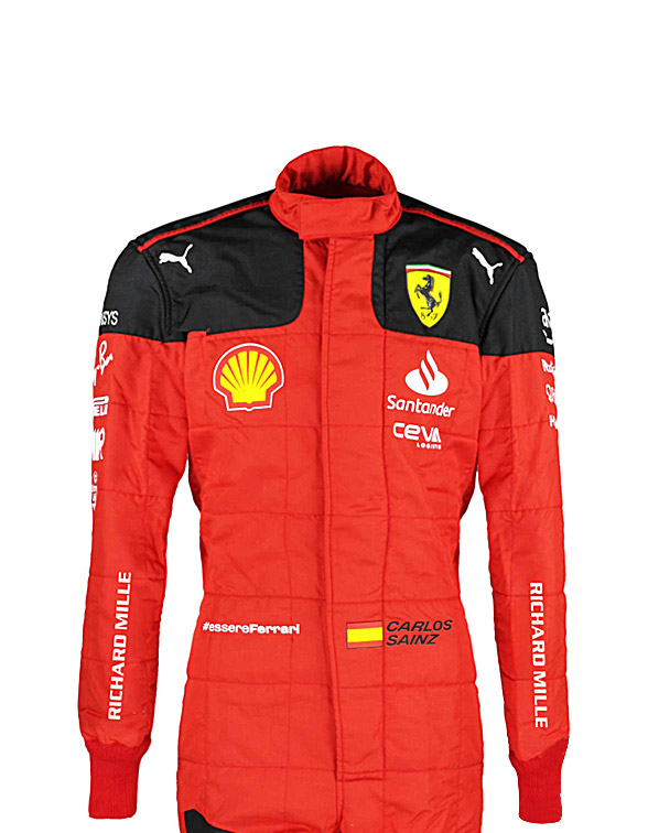 2023 Carlos Sainz Ferrari F1 Race Suit REPLICA